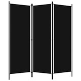 Sobna pregrada s 3 panela crna 150 x 180 cm Sobna pregrada s 3 panela crna 150 x 180 cm