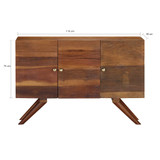 Komoda od masivnog obnovljenog drva smeđa 110 x 30 x 75 cm Komoda od masivnog obnovljenog drva smeđa 110 x 30 x 75 cm