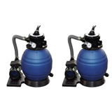 Crpke s pješčanim filtrom 2 kom 400 W 11 000 L/h