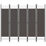 Sobna pregrada s 5 panela antracit 200 x 180 cm Sobna pregrada s 5 panela antracit 200 x 180 cm