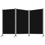 Sobna pregrada s 3 panela crna 260 x 180 cm Sobna pregrada s 3 panela crna 260 x 180 cm