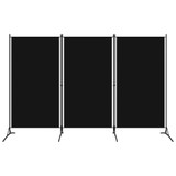 Sobna pregrada s 3 panela crna 260 x 180 cm Sobna pregrada s 3 panela crna 260 x 180 cm