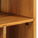 Police za knjige od masivnog obnovljenog drva 60 x 35 x 180 cm