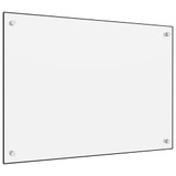 Kuhinjska zaštita od prskanja bijela 70 x 50 cm kaljeno staklo Kuhinjska zaštita od prskanja bijela 70 x 50 cm kaljeno staklo