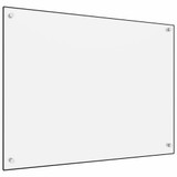 Kuhinjska zaštita od prskanja bijela 80 x 60 cm kaljeno staklo Kuhinjska zaštita od prskanja bijela 80 x 60 cm kaljeno staklo