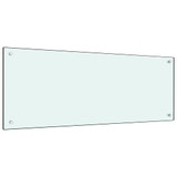 Kuhinjska zaštita od prskanja bijela 100 x 40 cm kaljeno staklo Kuhinjska zaštita od prskanja bijela 100 x 40 cm kaljeno staklo