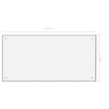 Kuhinjska zaštita od prskanja bijela 100 x 50 cm kaljeno staklo Kuhinjska zaštita od prskanja bijela 100 x 50 cm kaljeno staklo