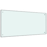 Kuhinjska zaštita od prskanja bijela 100 x 50 cm kaljeno staklo Kuhinjska zaštita od prskanja bijela 100 x 50 cm kaljeno staklo