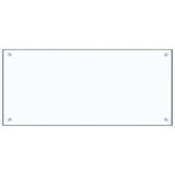 Kuhinjska zaštita od prskanja prozirna 90x40 cm kaljeno staklo