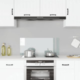 Kuhinjska zaštita od prskanja prozirna 90x40 cm kaljeno staklo