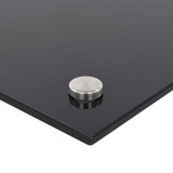 Kuhinjska zaštita od prskanja crna 90 x 60 cm kaljeno staklo Kuhinjska zaštita od prskanja crna 90 x 60 cm kaljeno staklo