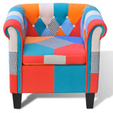 Fotelja s Patchwork Dizajnom Tkanina Fotelja s Patchwork Dizajnom Tkanina