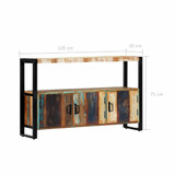 vidaXL Komoda od masivnog obnovljenog drva 120 x 30 x 75 cm vidaXL Komoda od masivnog obnovljenog drva 120 x 30 x 75 cm