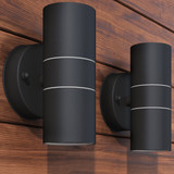Vrtna LED Zidna Svjetiljka 2 kom Nehrđajući Čelik Vrtna LED Zidna Svjetiljka 2 kom Nehrđajući Čelik