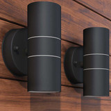 Vrtna LED Zidna Svjetiljka 2 kom Nehrđajući Čelik Vrtna LED Zidna Svjetiljka 2 kom Nehrđajući Čelik