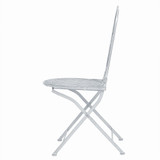 3-dijelni bistro set čelični sivo bijeli