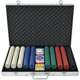 Set za Poker s 1000 Žetona Aluminijum Set za Poker s 1000 Žetona Aluminijum