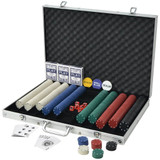 Set za Poker s 1000 Žetona Aluminijum Set za Poker s 1000 Žetona Aluminijum