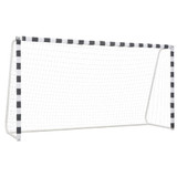 Nogometni gol 300 x 160 x 90 cm metalni crno-bijeli