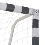Nogometni gol 300 x 160 x 90 cm metalni crno-bijeli