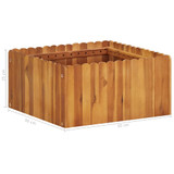 Vrtna posuda za sadnju od masivnog bagremovog drva 50x50x25 cm