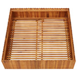 Vrtna posuda za sadnju 100 x 100 x 25 cm masivno bagremovo drvo