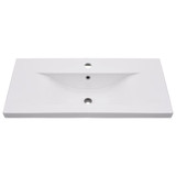 Ugradbeni umivaonik 81 x 39,5 x 18,5 cm keramički bijeli