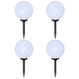 Vrtne podne svjetiljke sa šiljkom za tlo 4 kom LED 30 cm Vrtne podne svjetiljke sa šiljkom za tlo 4 kom LED 30 cm