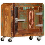 Noćni ormarić od masivnog obnovljenog drva 50 x 30 x 50 cm