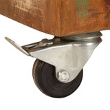 Noćni ormarić od masivnog obnovljenog drva 50 x 30 x 50 cm