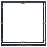 Stalak za drva za ogrjev crni 100 x 25 x 100 cm čelični