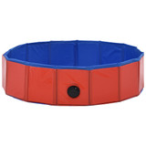 Sklopivi bazen za pse crveni 80 x 20 cm PVC Sklopivi bazen za pse crveni 80 x 20 cm PVC