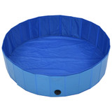 Sklopivi bazen za pse plavi 120 x 30 cm PVC