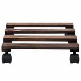 Pomična postolja za biljke 4 kom od cedrovine 25 x 25 cm