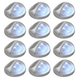 Vrtne solarne zidne svjetiljke LED 12 kom okrugle srebrne Vrtne solarne zidne svjetiljke LED 12 kom okrugle srebrne
