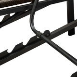 Ležaj za sunčanje s jastukom za 2 osobe smeđi od poliratana Ležaj za sunčanje s jastukom za 2 osobe smeđi od poliratana