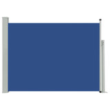 Uvlačiva bočna tenda za terasu 100 x 500 cm plava
