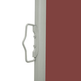 Uvlačiva bočna tenda za terasu 120 x 500 cm smeđa