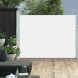 Uvlačiva bočna tenda za terasu 140 x 500 cm krem
