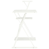 Radni stol s policom bijeli 116 x 50 x 93 cm