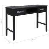 Konzolni stol crni 110 x 45 x 76 cm drveni Konzolni stol crni 110 x 45 x 76 cm drveni
