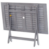 vidaXL Sklopivi vrtni stol 120 x 70 x 75 cm masivno bagremovo drvo