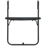 Viseći balkonski stol crni 60 x 64 x 83,5 cm plastični