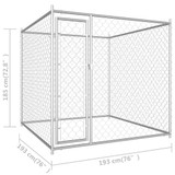 Vanjski kavez za pse 193 x 193 x 185 cm