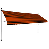 Tenda na ručno uvlačenje 400 cm narančasto-smeđa
