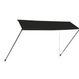 Tenda na uvlačenje s LED svjetlima 350 x 150 cm antracit