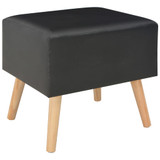 Noćni ormarići 2 kom crni 40 x 35 x 40 cm od umjetne kože Noćni ormarići 2 kom crni 40 x 35 x 40 cm od umjetne kože