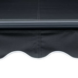 Tenda na ručno uvlačenje s LED svjetlima 300 x 250 cm antracit