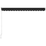 Tenda na ručno uvlačenje s LED svjetlima 450 x 300 cm antracit