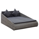 Vrtni krevet sivi 200 x 139 cm od poliratana